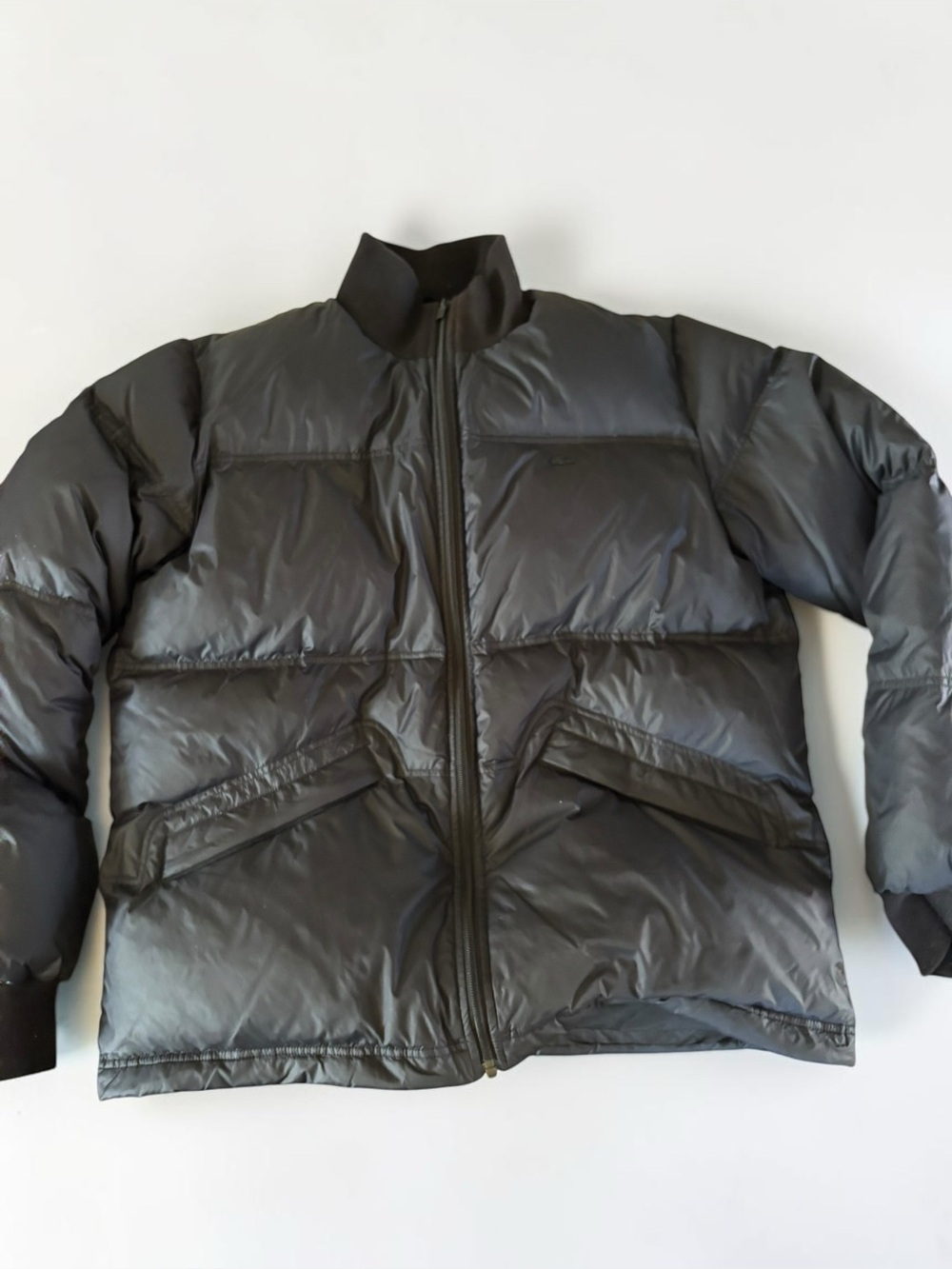 Lacoste Men's Black Down Puffer Jacket 70% Down Size 52/5 Large